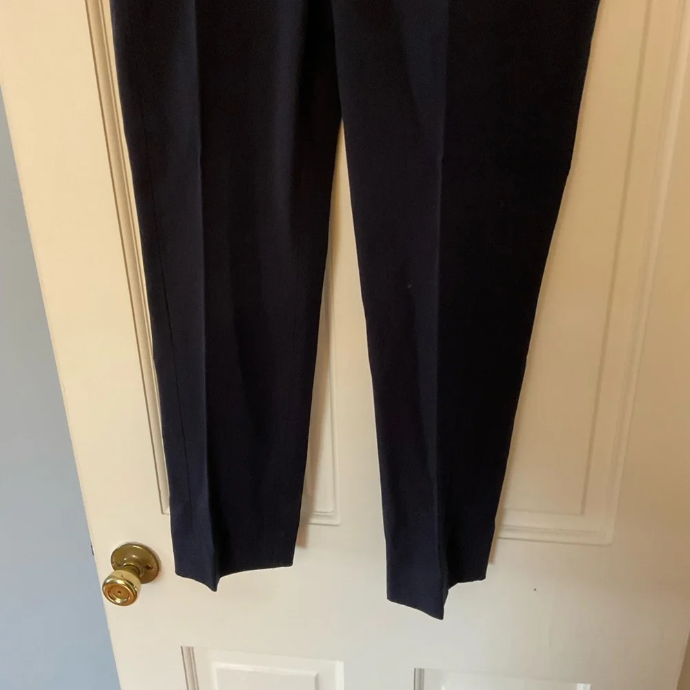 J.Crew Maddie pant in two-way stretch cotton Navy Blue Size 8 NWT Office Work - Picture 4 of 9